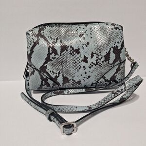 Nine West Mint Snake-Print Crossbody Bag